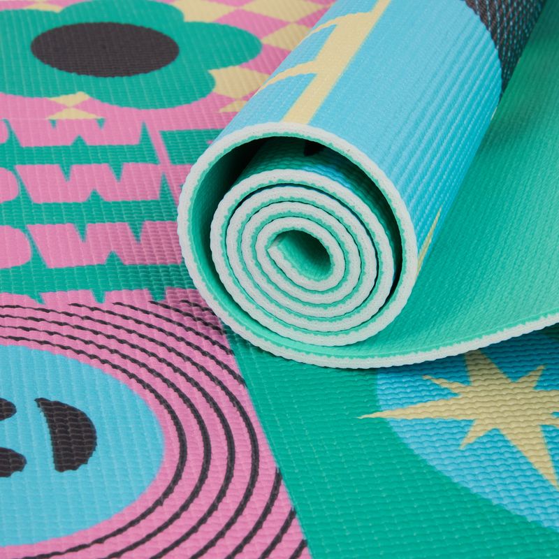 Yoga-Set Myga Spirit Yoga Set mat + block + turquoise strap 10