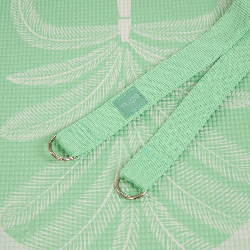 Yoga-Set Myga Sage Palm Yoga Set mat + block + green strap 8