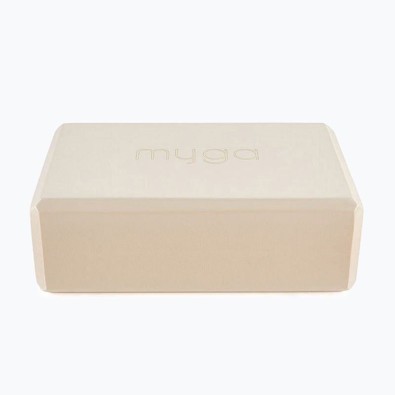 Myga Yoga-Block aus Schaumstoff beige 2