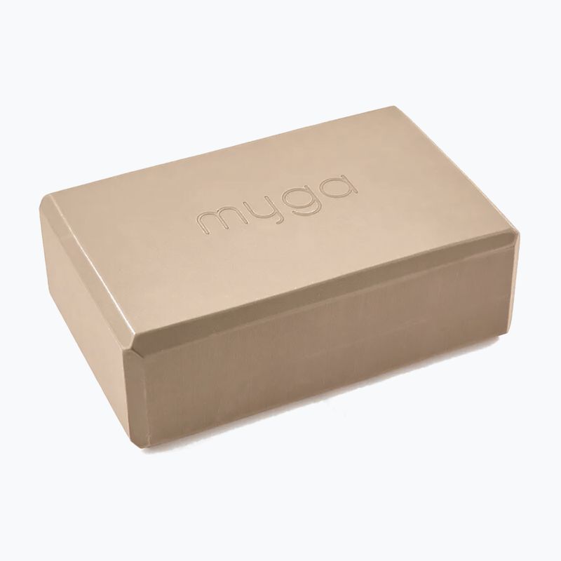 Myga Yoga-Block aus Schaumstoff braun 2