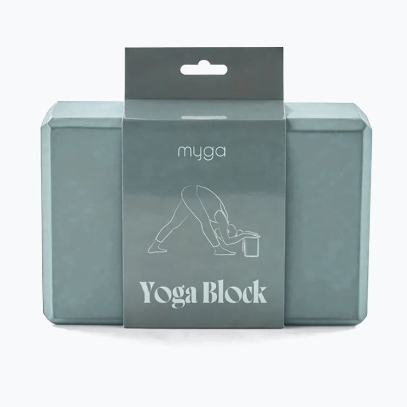 Yoga-Block Myga Foam Block 2 pcs. blue 3