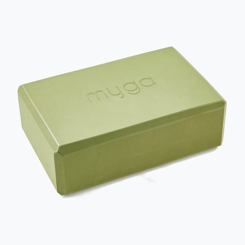Yoga-Block Myga Foam Block green 2