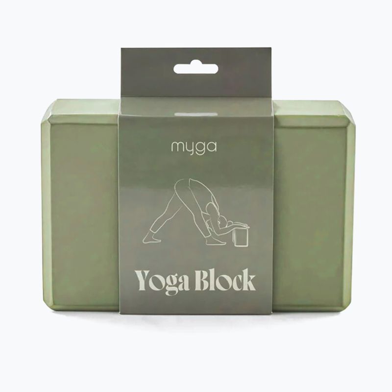 Yoga-Block Myga Foam Block green 3