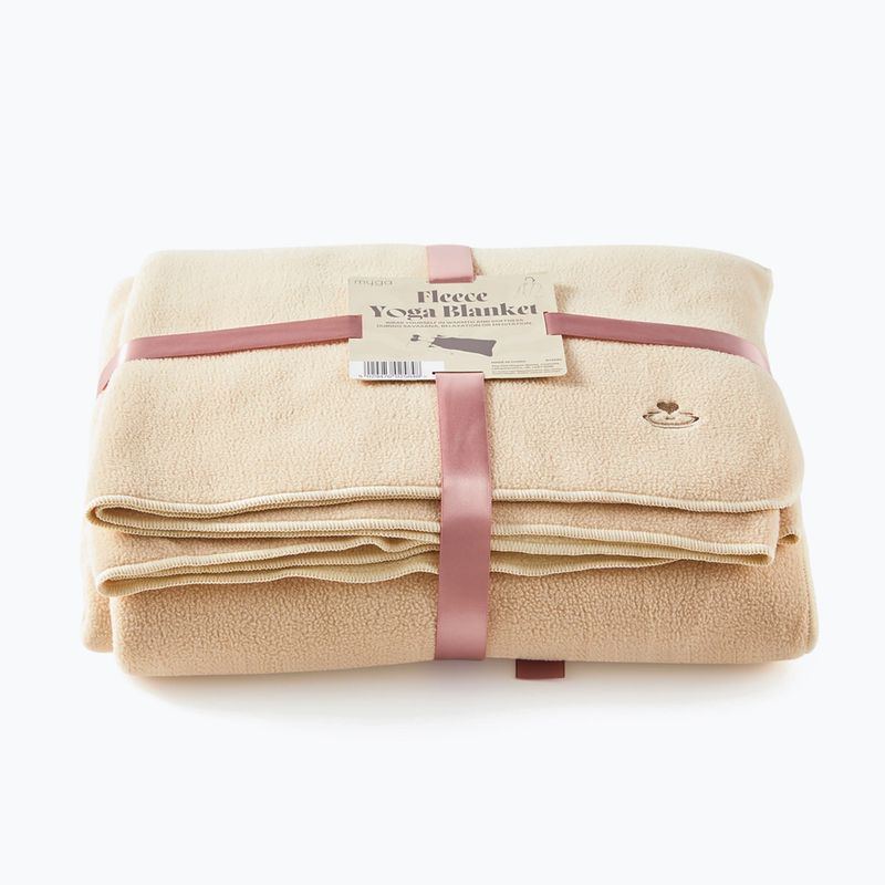 Yogadecke Myga Fleece sand 7