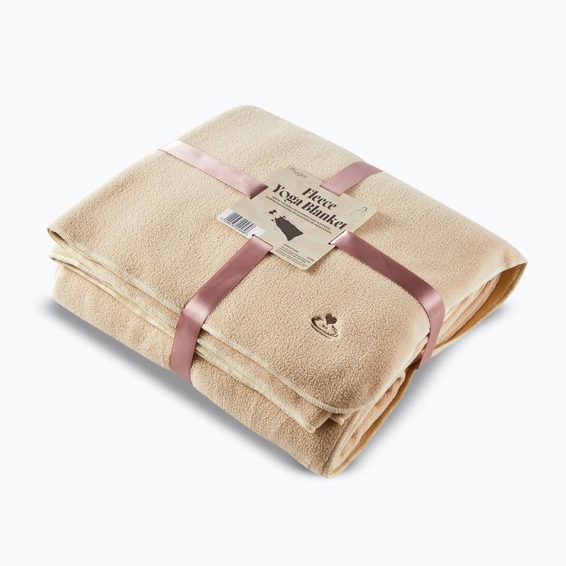 Yogadecke Myga Fleece sand 8