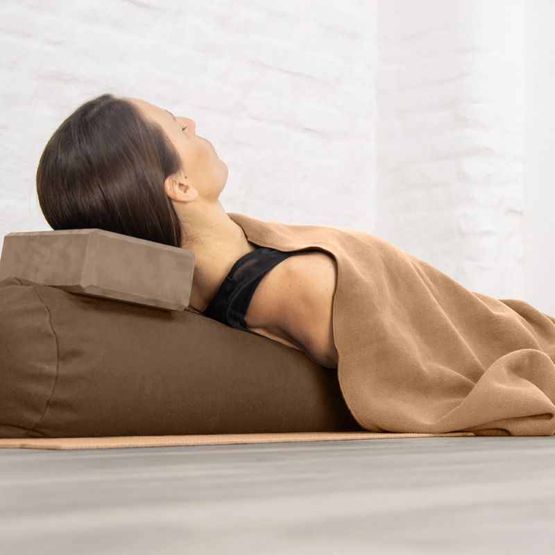 Yogadecke Myga Fleece sand 11
