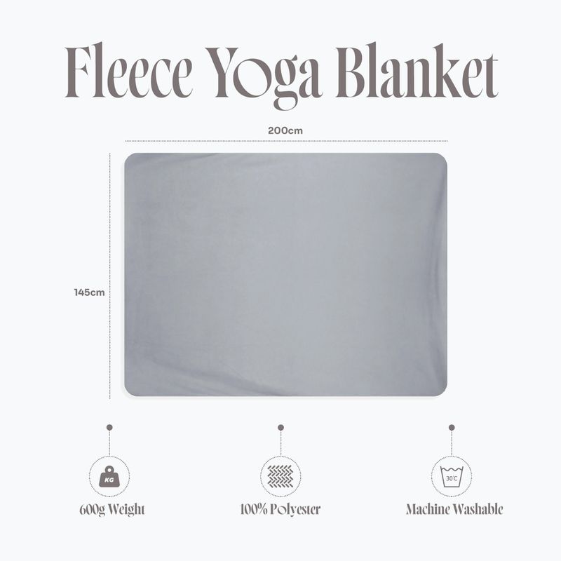 Yogadecke Myga Fleece stone 9