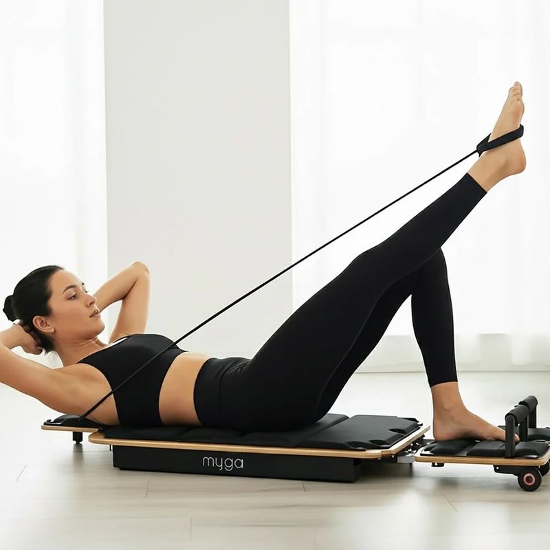 Reformer Myga do pilatesu black 12
