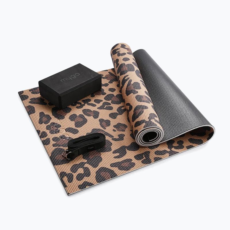 Yoga-Set Myga Leopard Yoga Set brown 3