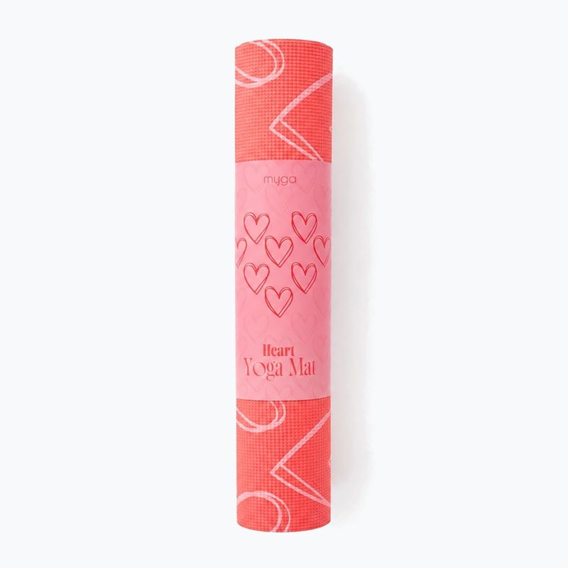 Yogamatte Myga Heart Limited Edition red 4