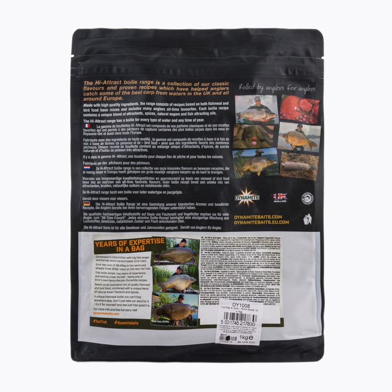 Dynamite Baits Hot Fish & GLM braune Karpfen Boilies ADY041008 2