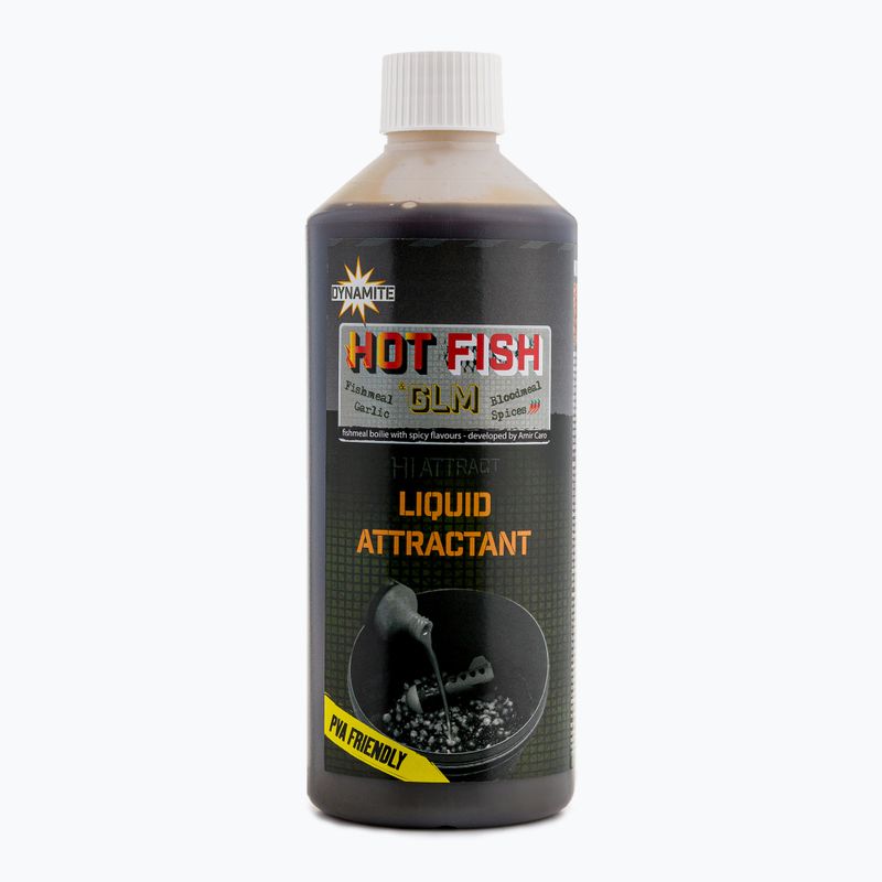 Dynamite Baits Hot Fish & GLM Köder Flüssigkeit braun ADY041016