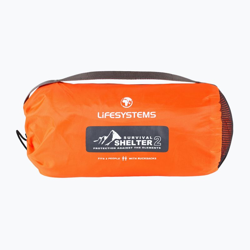 Lifesystems Survival Shelter 2 Zwei-Personen-Notfallzelt orange LM42311
