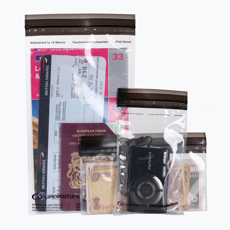 Lifeventure DriStore LocTop Bags für Wertsachen 3er Pack wasserdichte Tasche
