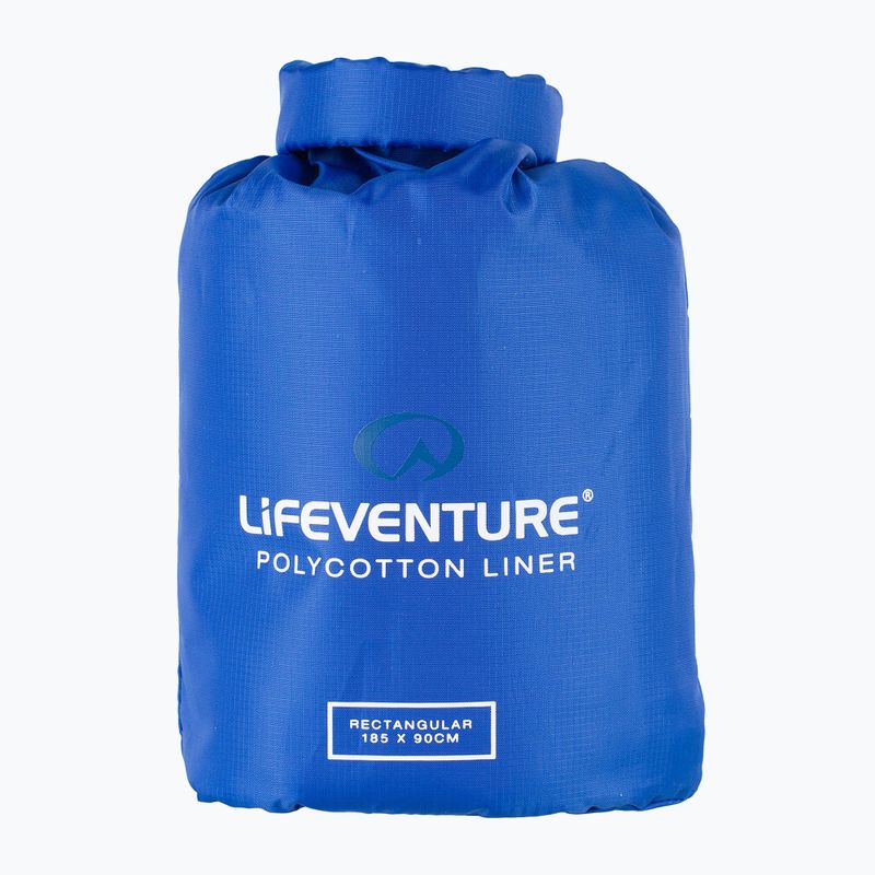 Lifeventure Polycotton Schlafsack Liner Rectangular blau 3