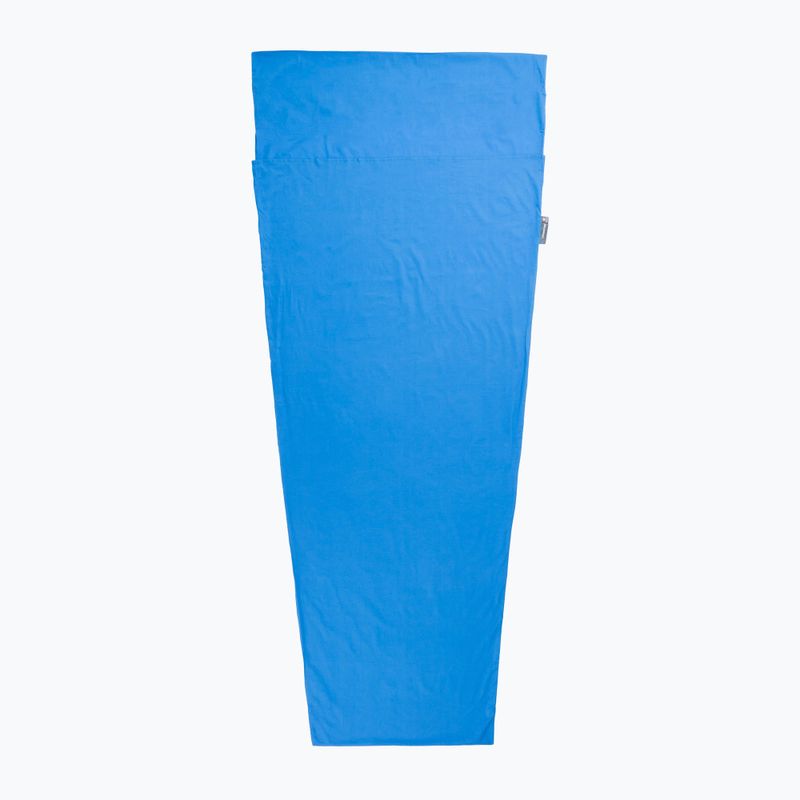 Lifeventure Baumwolle Schlafsack Liner Mummy blau
