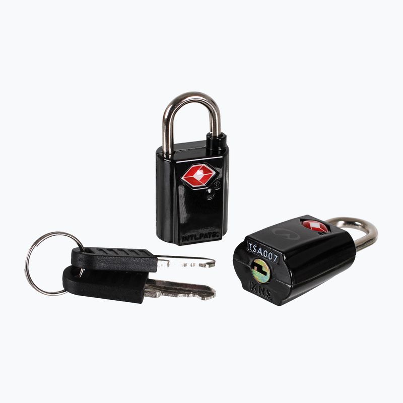 Lifeventure TSA Mini Vorhängeschlösser 2er Pack schwarz 2