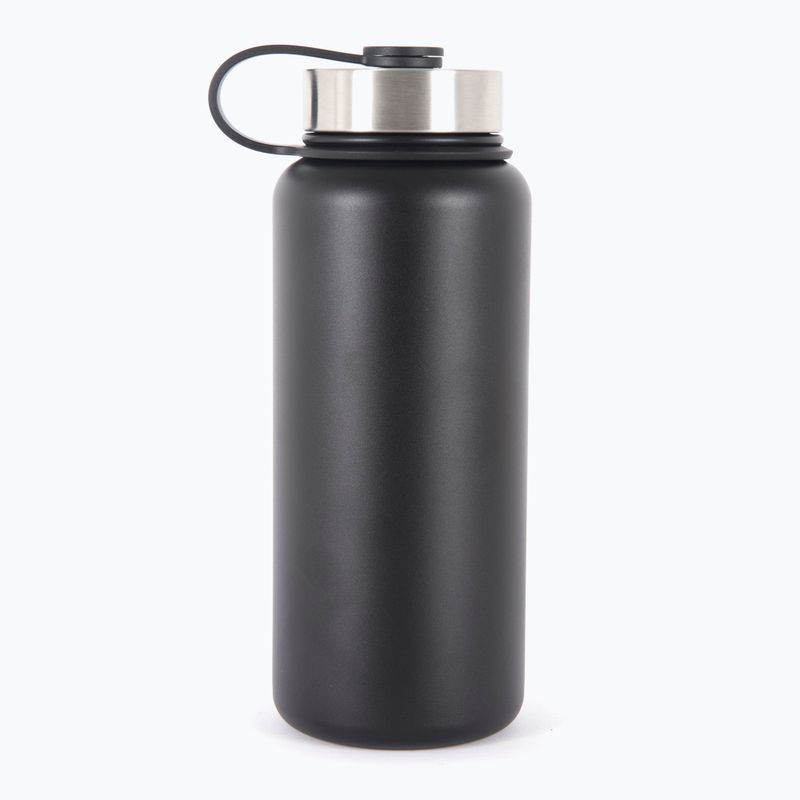 Lifeventure Edelstahlflasche 1000 ml Thermoflasche schwarz 2