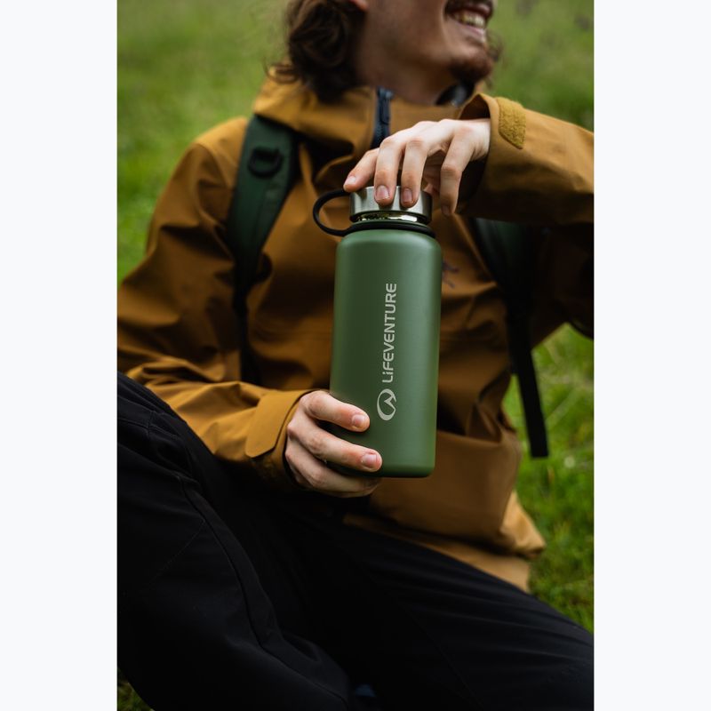 Lifeventure Edelstahlflasche 1000 ml khaki Thermoflasche 4