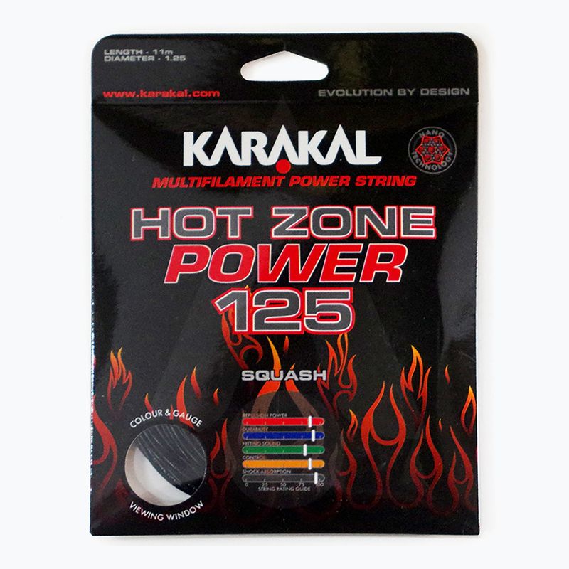 Squashsaite Karakal Hot Zone Power 125 11 m schwarz