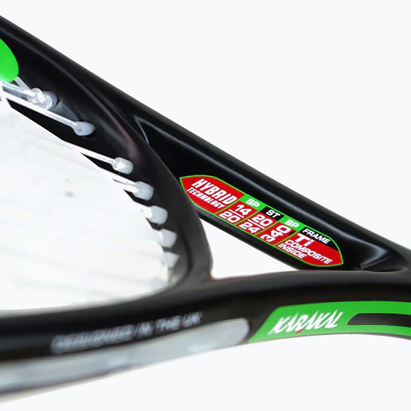 Squashschläger Karakal Pro Hybrid schwarz/grün 6
