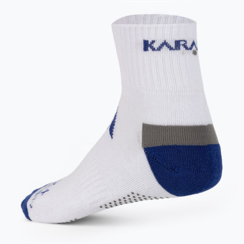 Karakal X2+ Knöchel Tennissocken weiß und marineblau KC532 2