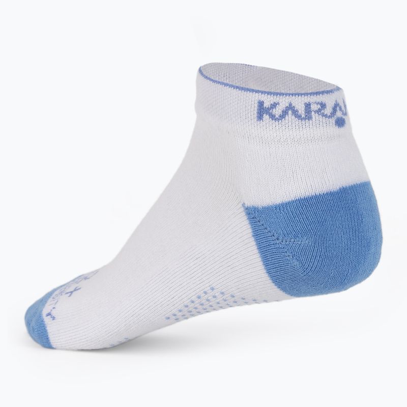 Damen Tennissocken Karakal X2+ Trainer weiß und blau KC536 2