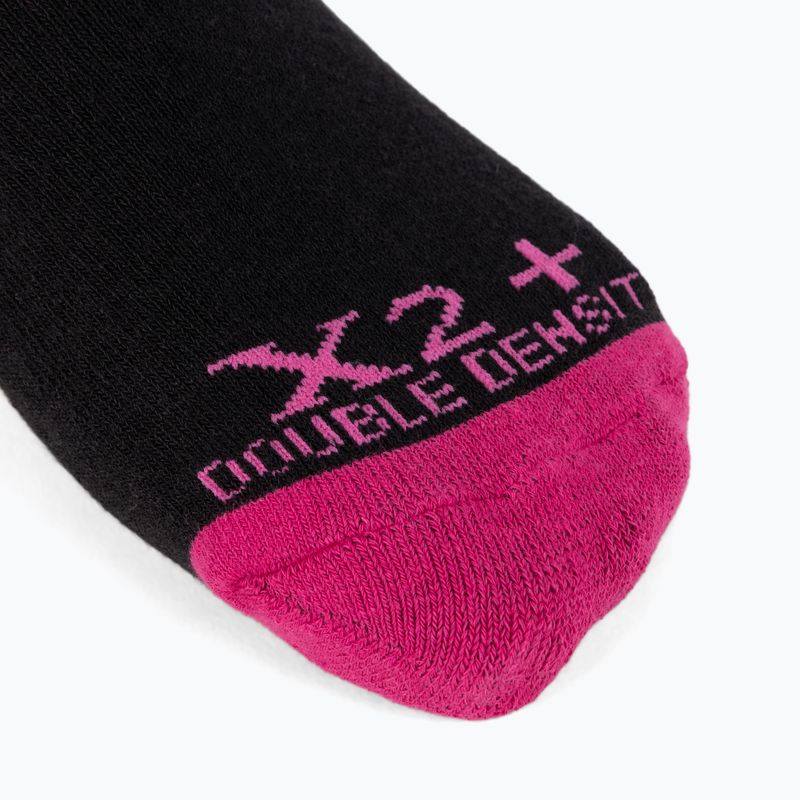 Damen Tennissocken Karakal X2+ Trainer schwarz/rosa KC538 3