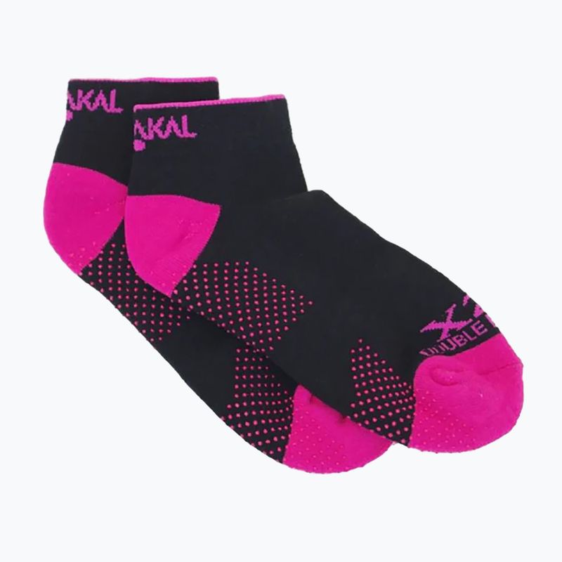 Damen Tennissocken Karakal X2+ Trainer schwarz/rosa KC538 5