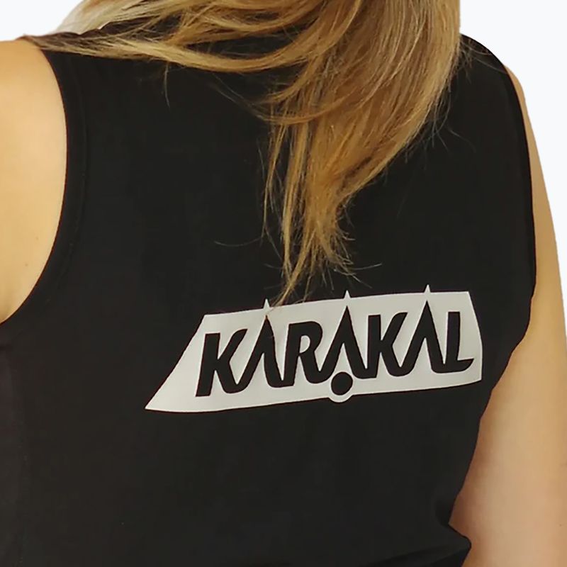 Damen-Tennisshirt Karakal Pro Tour Vest schwarz KC5426