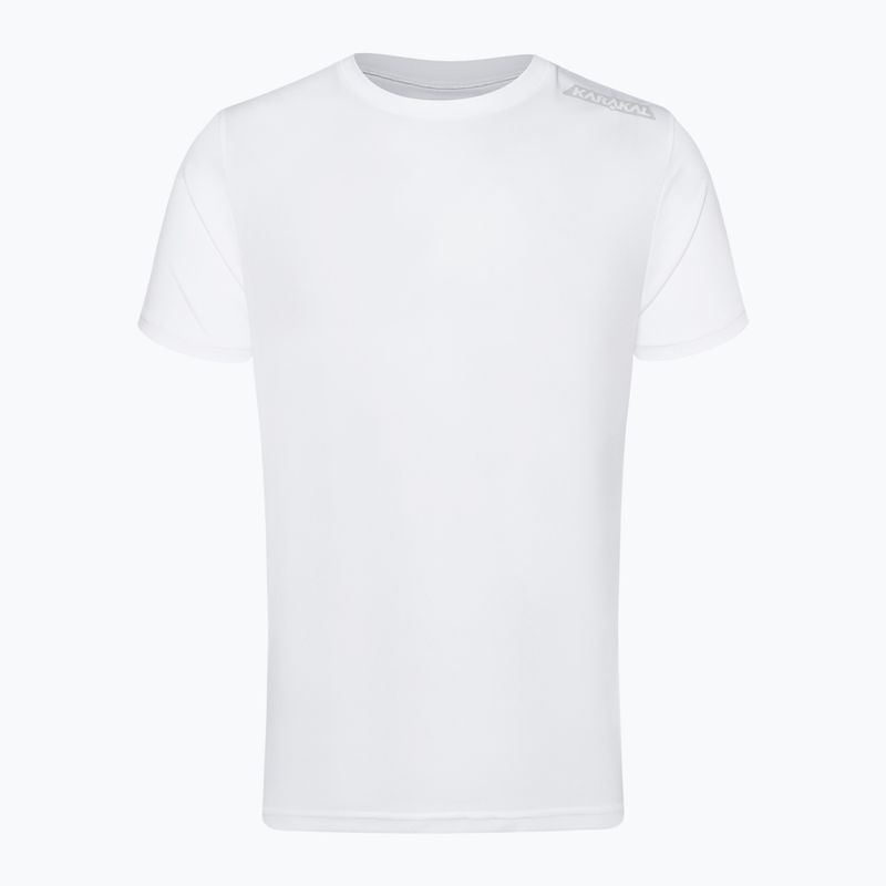 Herren-Tennisshirt Karakal Training Tee weiß KC8063 3