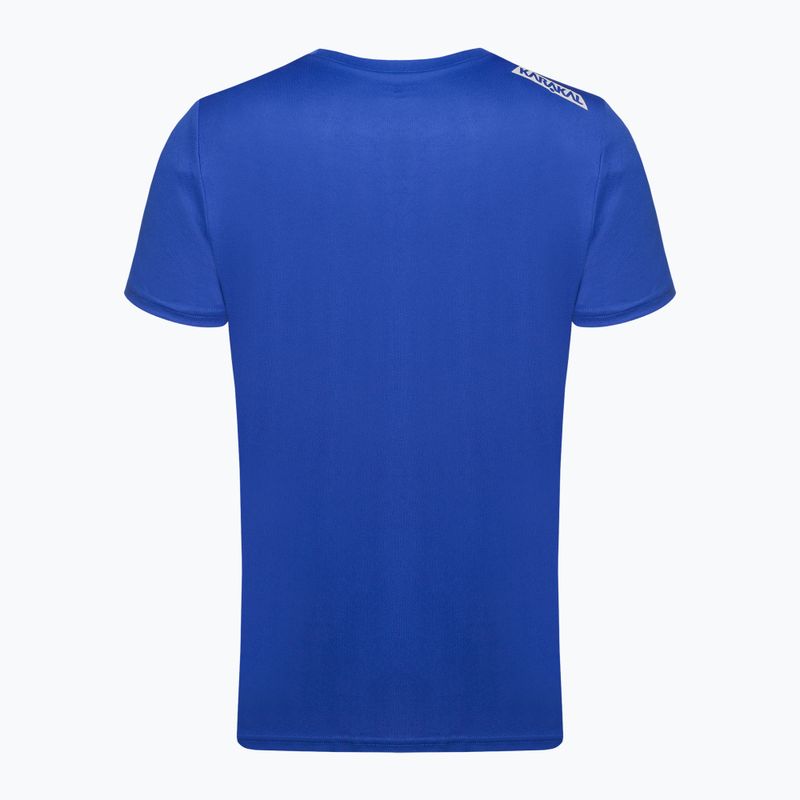 Herren-Tennisshirt Karakal Training Tee blau KC8064