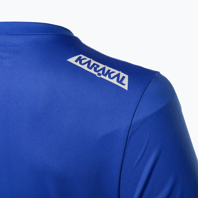 Herren-Tennisshirt Karakal Training Tee blau KC8064
