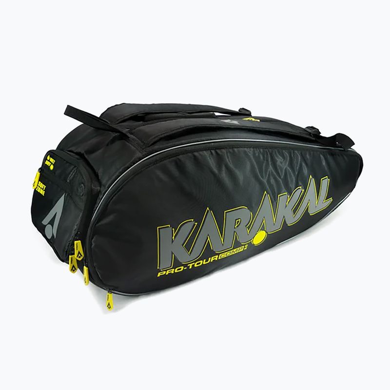 Squash Tasche Karakal Pro Tour Comp 2.0 schwarz/gelb 2