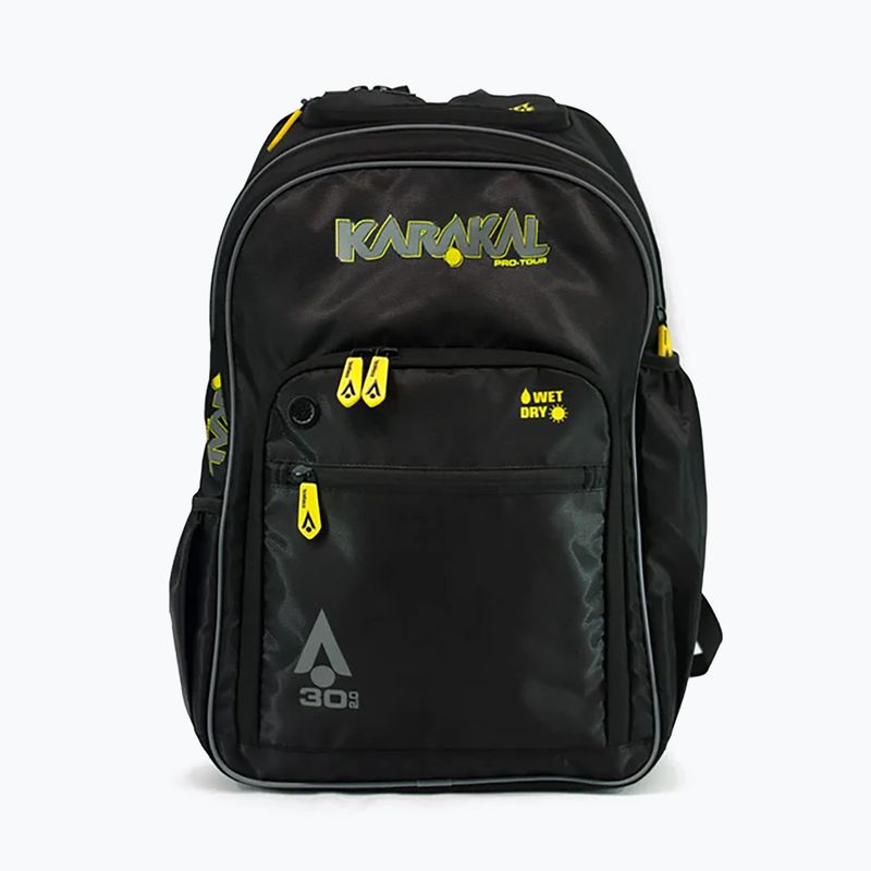 Karakal Pro Tour 2.0 Squash Rucksack 30 l schwarz/gelb