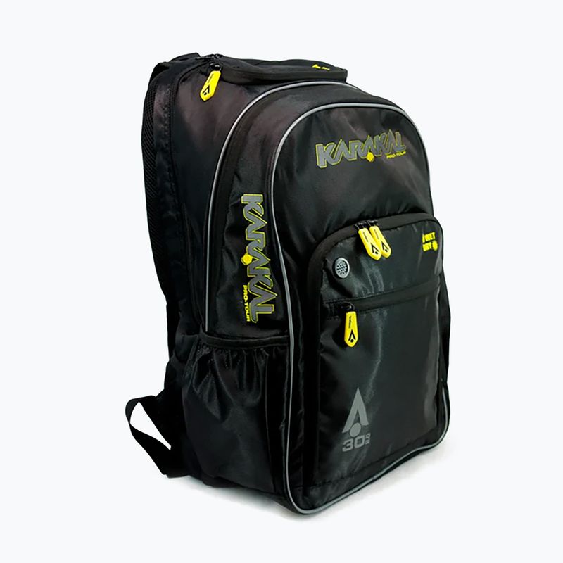 Karakal Pro Tour 2.0 Squash Rucksack 30 l schwarz/gelb 2