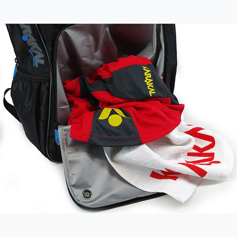 Squash-Rucksack Karakal Pro Tour 2.1 30 l schwarz/gelb 7