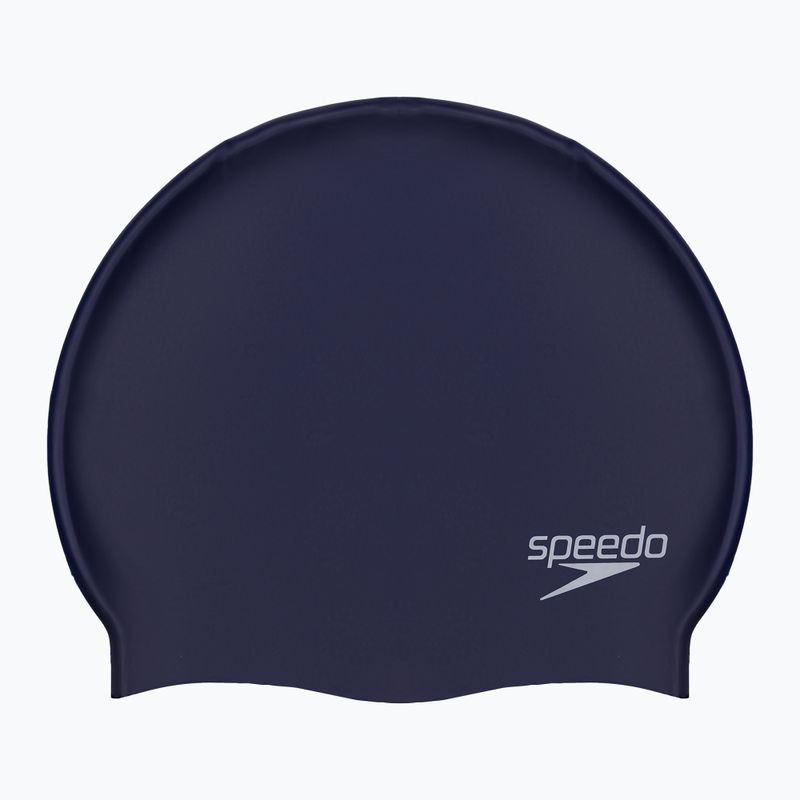 Badekappe Speedo Plain Flat Silicone dunkelblau 68-7991