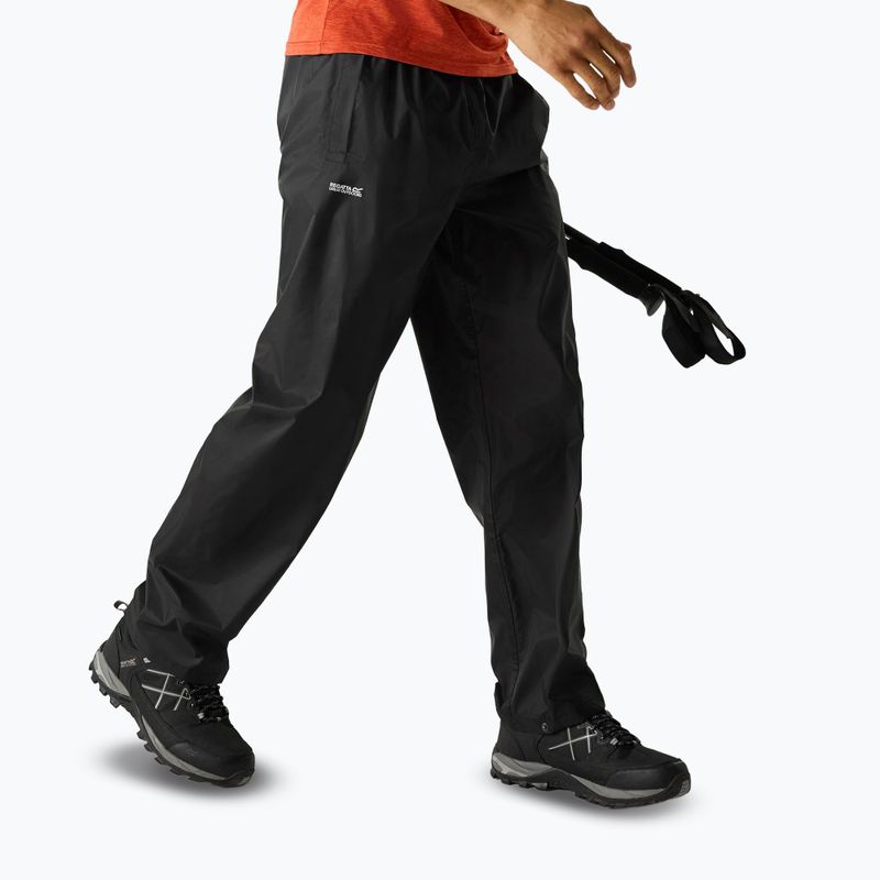 Herren-Trekkinghose REGATTA Pack It Overtrousers black 4