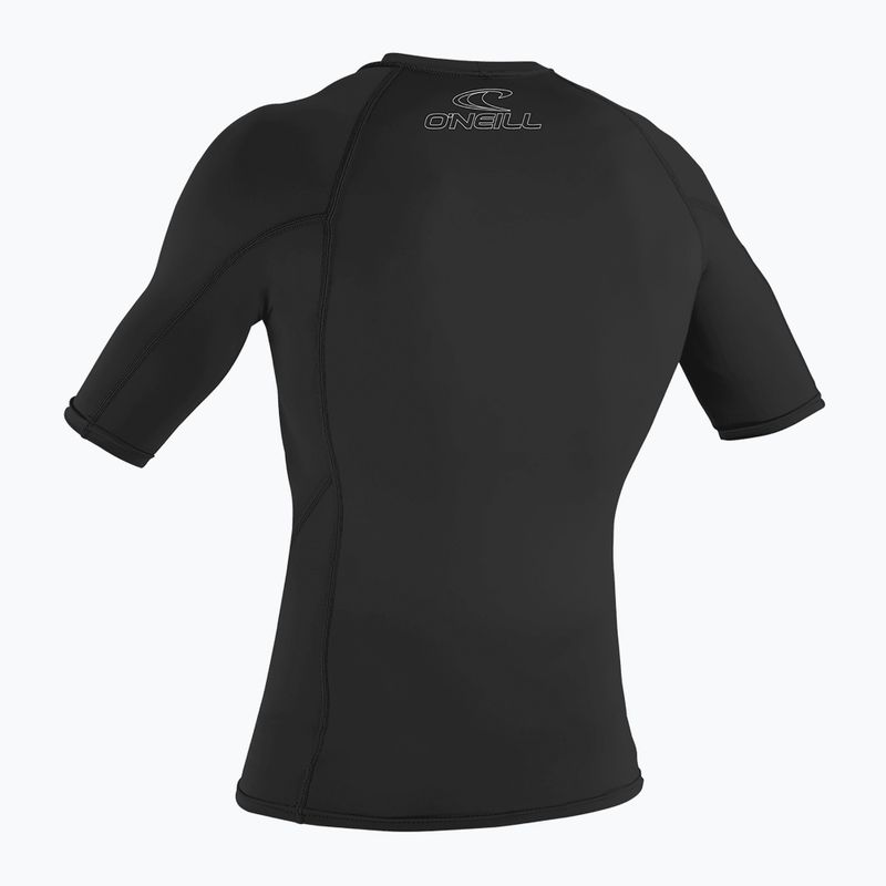Schwimm T-Shirt Herren O'Neill Basic Skins Rash Guard black 2