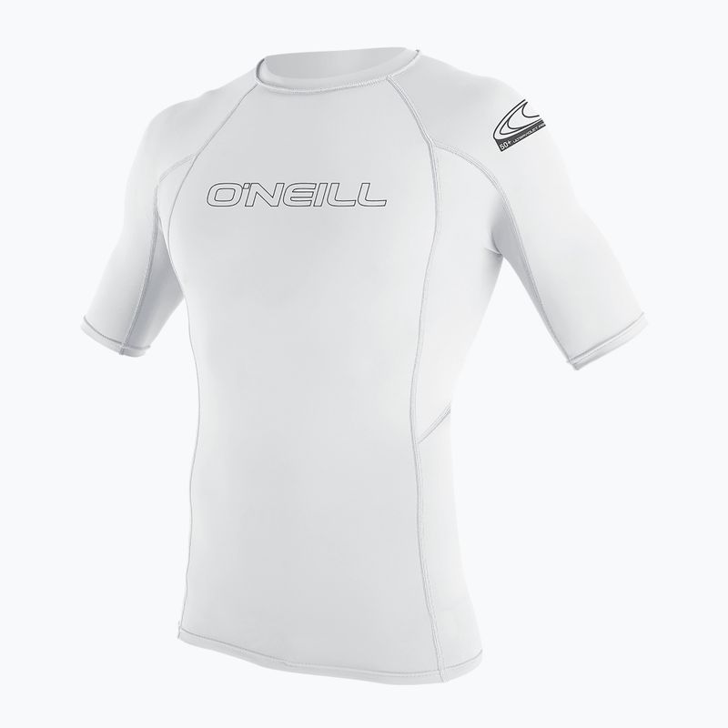 Schwimm T-Shirt Herren O'Neill Basic Skins Rash Guard white