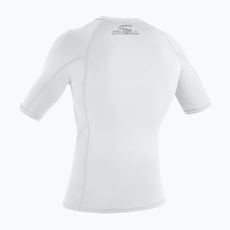 Schwimm T-Shirt Herren O'Neill Basic Skins Rash Guard white 2