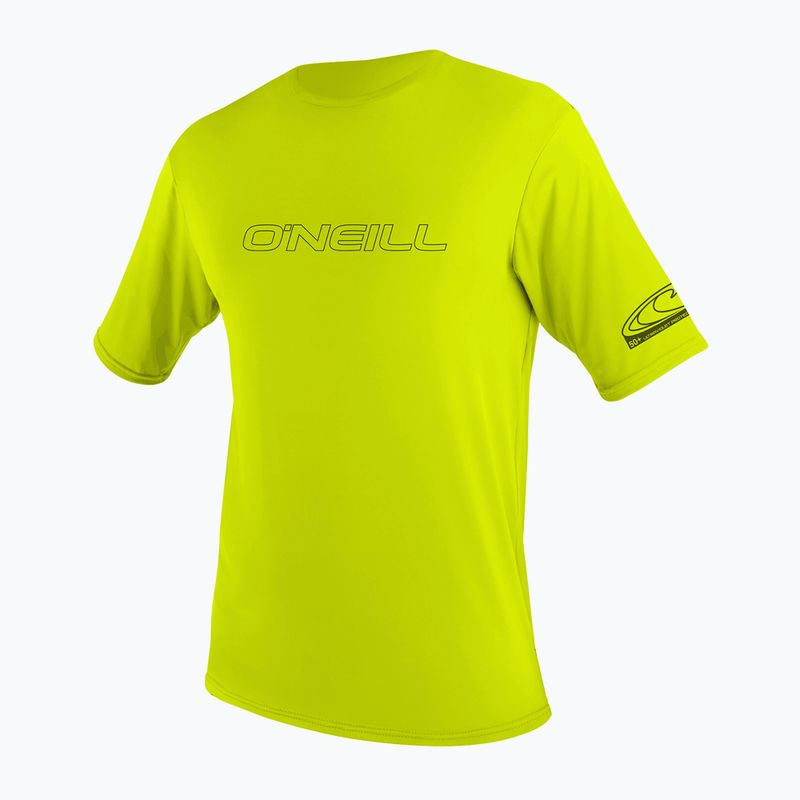 Schwimm T-Shirt Herren O'Neill Basic Skins Sun Shirt lime