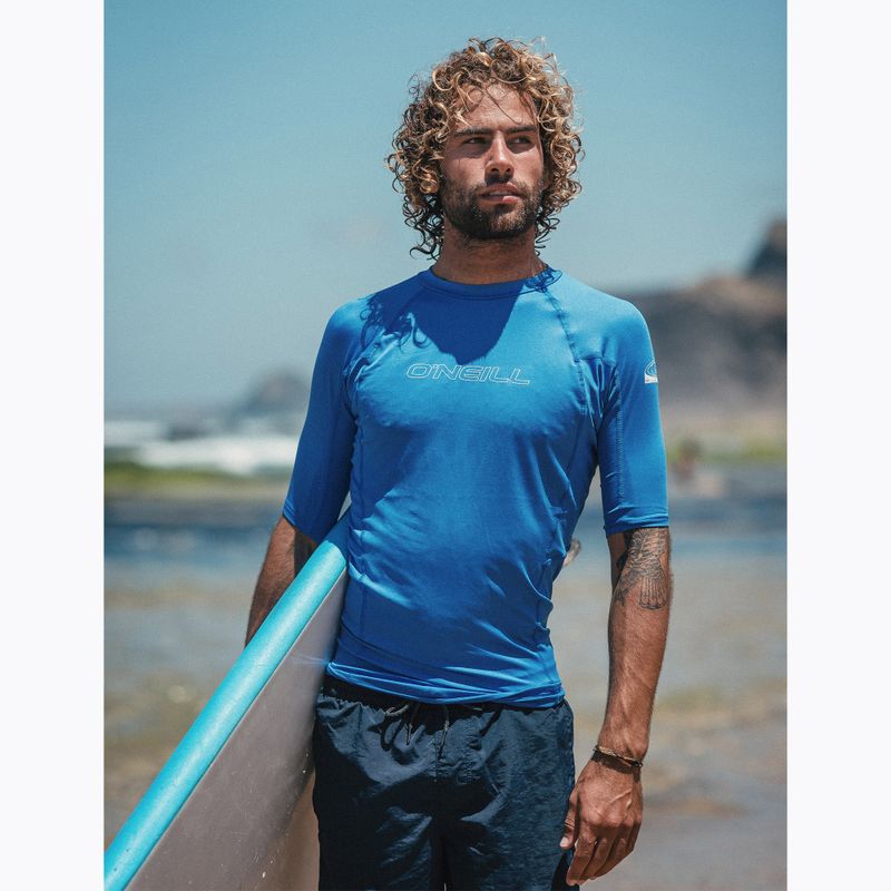 Schwimm T-Shirt Herren O'Neill Basic Skins Rash Guard pacific 4