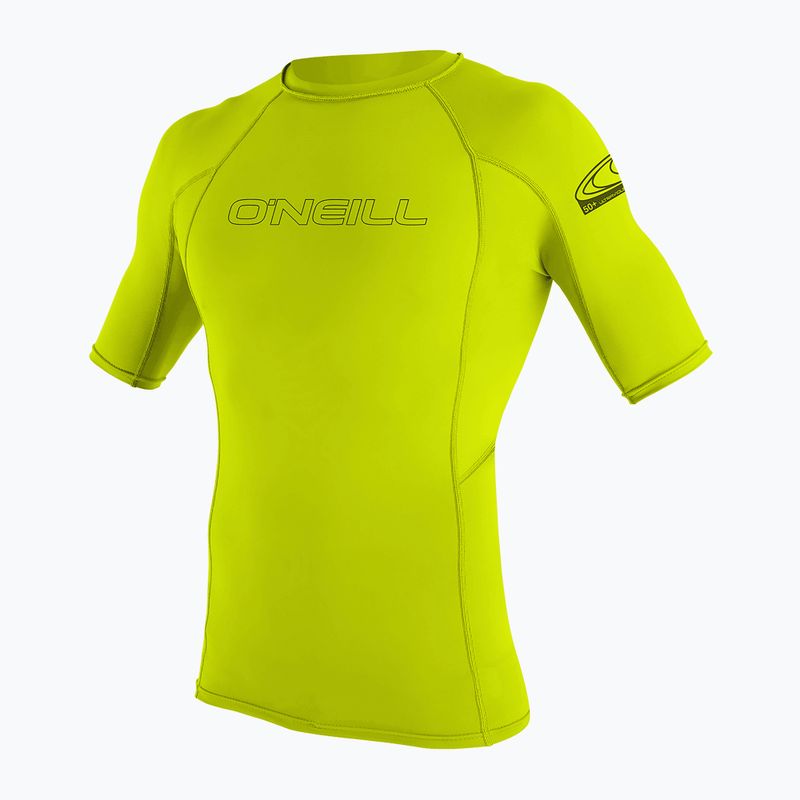 Schwimm T-Shirt Herren O'Neill Basic Skins Rash Guard lime
