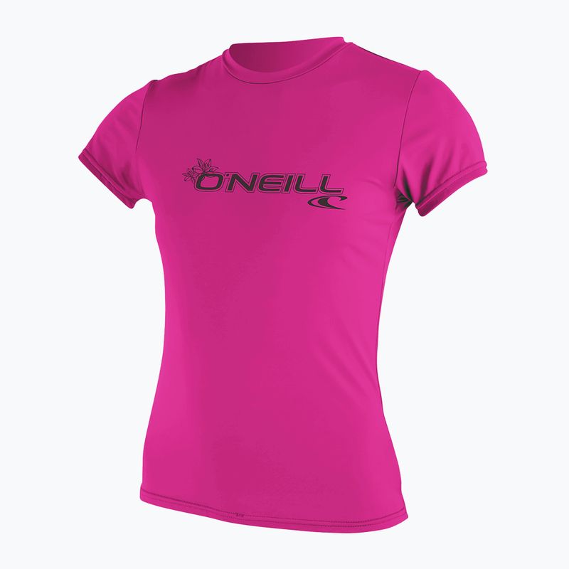 Schwimm T-Shirt Damen O'Neill Basic Skins Sun Shirt fox pink