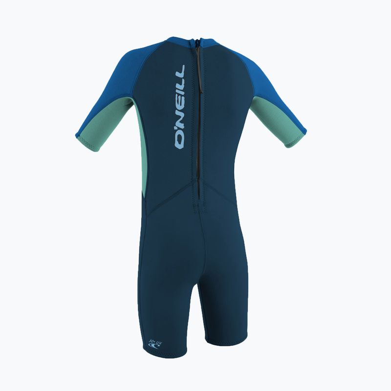 O'Neill Toddler Reactor-2 2 mm Back Zip schiefer/hoch aqua/ozean Kinderschwimmen Schaum 2