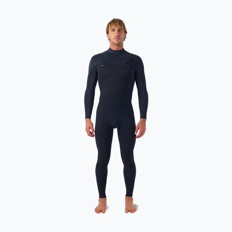 Herren Schwimm-Neoprenanzug O'Neill Hyperfreak 5/4+ mm Chest Zip Full black/black