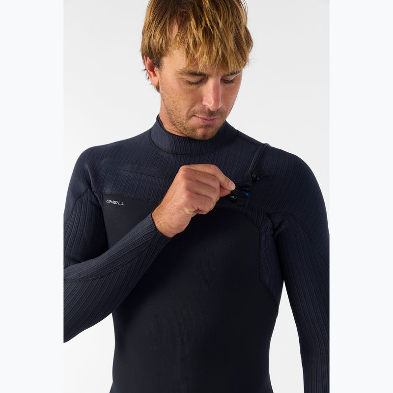 Herren Schwimm-Neoprenanzug O'Neill Hyperfreak 5/4+ mm Chest Zip Full black/black 5