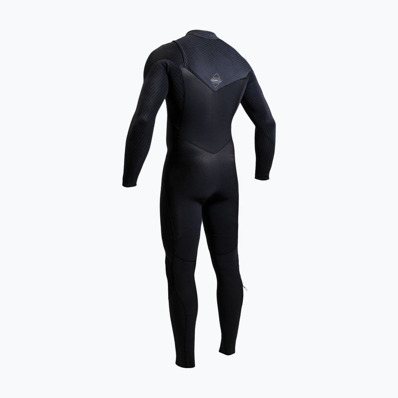 Herren Schwimm-Neoprenanzug O'Neill Hyperfreak 5/4+ mm Chest Zip Full black/black 10